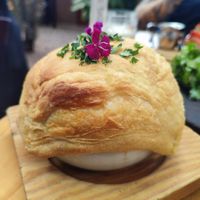 Onion soup at Green Point in Cusco