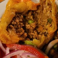 Peruvian Chili stuffed at Green Point in Cusco