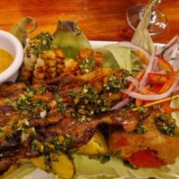Cusco grill platter at Green Point in Cusco
