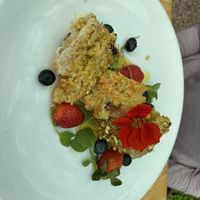 Carrot cake   at Green Point in Cusco