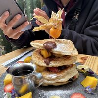 Banana Pancakes  at Green Point in Cusco