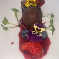 Truffle (I liked it, my boyfriend not so much)  at Green Point in Cusco