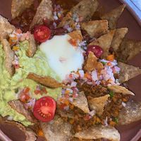 Great nachos!!!  at Green Point in Cusco