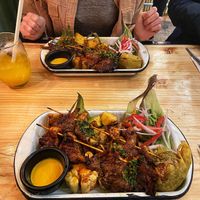 Vegan grill platter   at Green Point in Cusco