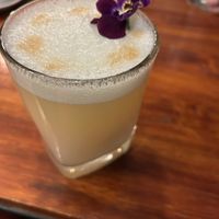 Pisco sour   at Green Point in Cusco