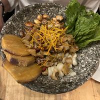 black ceviche   at Green Point in Cusco