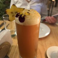 passion fruit kombucha  at Green Point in Cusco