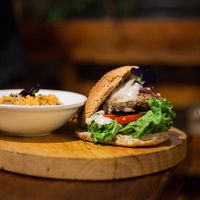 Quinoa Burger at Green Point in Cusco