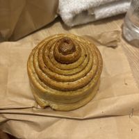 cinnamon roll  at Green Point in Cusco
