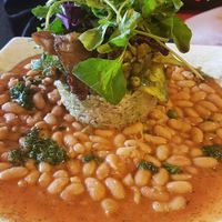 rice and beans at Green Point in Cusco