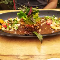 Vegetable ceviche. Delicious at Green Point in Cusco