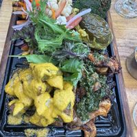 Grilled platter  at Green Point in Cusco