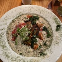 Quinoa risotto with mushrooms  at Green Point in Cusco