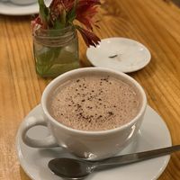 Hot chocolate   at Green Point in Cusco