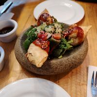 Andean samosas at Green Point in Cusco