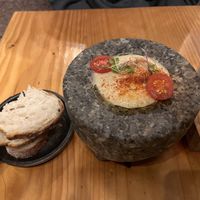 hummus para la mesa   at Green Point in Cusco