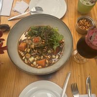 Ceviche de setas  at Green Point in Cusco