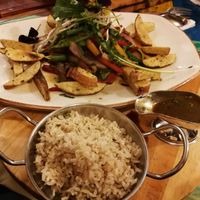 Salteado de verduras at Green Point in Cusco