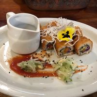 Fried sushi  at Green Point in Cusco