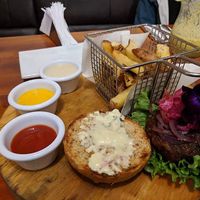 Quinoa burger at Green Point in Cusco
