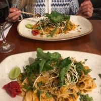 Vegan pad thai  at Green Point in Cusco