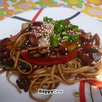 Soba noodles at Green Point in Cusco