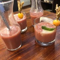 Juices at Green Point in Cusco