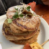 Banana pancakes at Green Point in Cusco
