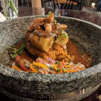 Tuca tuca afroperuvian rice and beans at Green Point in Cusco