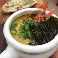 Pumpkin soup  at Green Point in Cusco