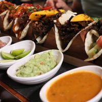 Taco's to share at Green Point in Cusco