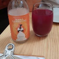 Tropical Kombucha made on site at Green Point in Cusco