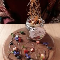 Chocolate mousse at Green Point in Cusco