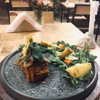 Quinoa pie at Green Point in Cusco