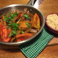 peruvian a la vegan at Green Point in Cusco