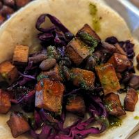 Vegan tacos at Old Dog Alehouse & Brewery in Delaware