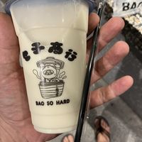 soy milk (they also have black sesame soy milk)  at BAO SO HARD - 包子商行 in Taipei