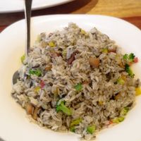 Rice and broccoli at Jujubetree in Shanghai