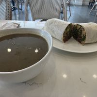 Vegan lentil soupp  at Carrot Express  in Weston