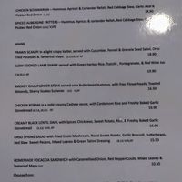 Lunch Menu as of April 2024 at Orso Kitchen & Bar in Cork