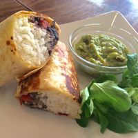 burrito with guacamole at Plevel in Prague