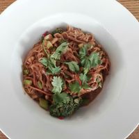 Rice noodles at Plevel in Prague