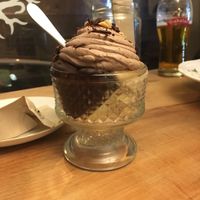 dessert at Plevel in Prague