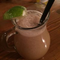 warm banana lemonade!  at Plevel in Prague