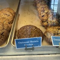 one vegan cookie option ( super delicious!)   at Prager Brothers Artisan Breads in San Diego