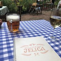 Home made Serbian wine! Yum at Jelica in Prague