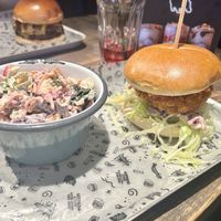 Chick’n burger   at Fat Hippo in Edinburgh