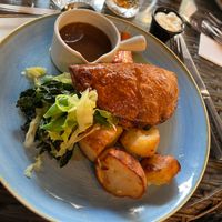 vegan roast with tart at The George Vaults in Rochester