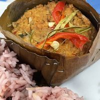 Another Sunday speciality, Hor Mok! Apparently a National Dish of Cambodia but very popular in Thailand too, it was really quite special to get a Vegan version 🙏🏻☺️   at Ching Sin Vegan Restaurant in Hat Yai