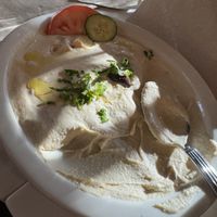 Medium size side of hummus  at Aladdin's Eatery in Powell